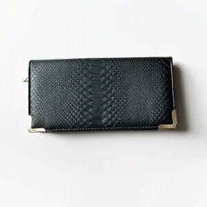 Black Faux Leather Wallet